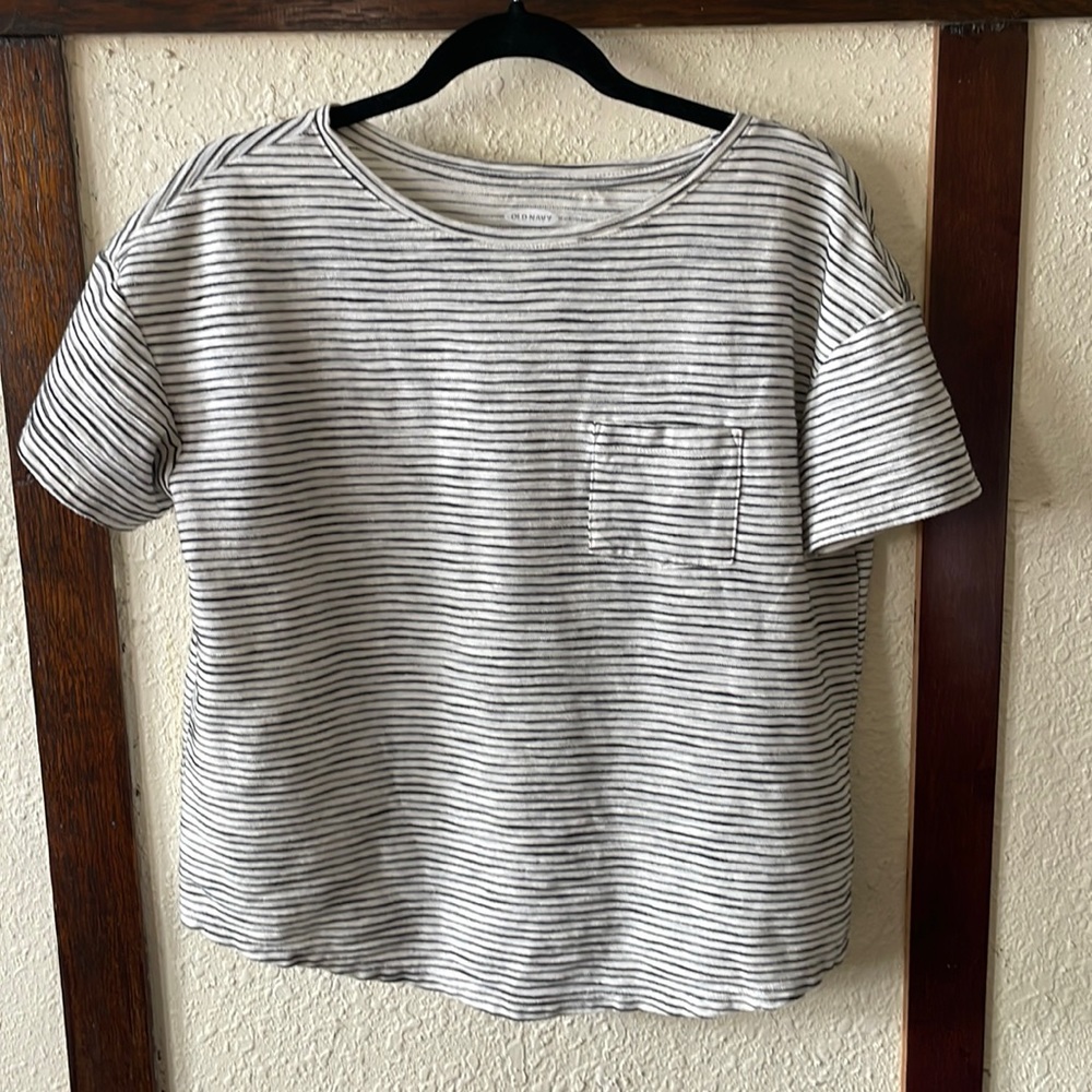 Striped Boxy Tee